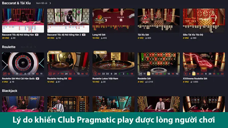 Thỏa mãn đam mê cùng sảnh cược uy tín hàng đầu Club Pragmatic play
