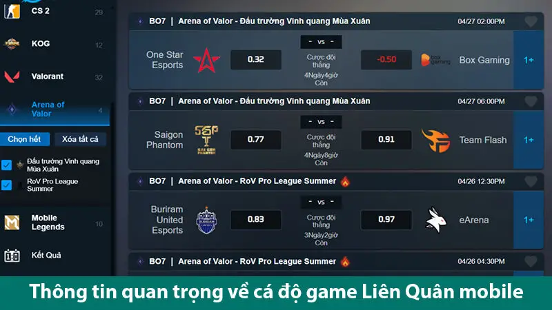 Cá độ game Liên Quân: Xu hướng giải trí hàng đầu hiện nay